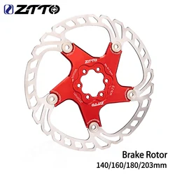 ZTTO Bicycle Disc Brake Floating Rotor 6-bolt 203mm180mm 160mm High Strength Steel Fit Any Pads For MTB Road Bike