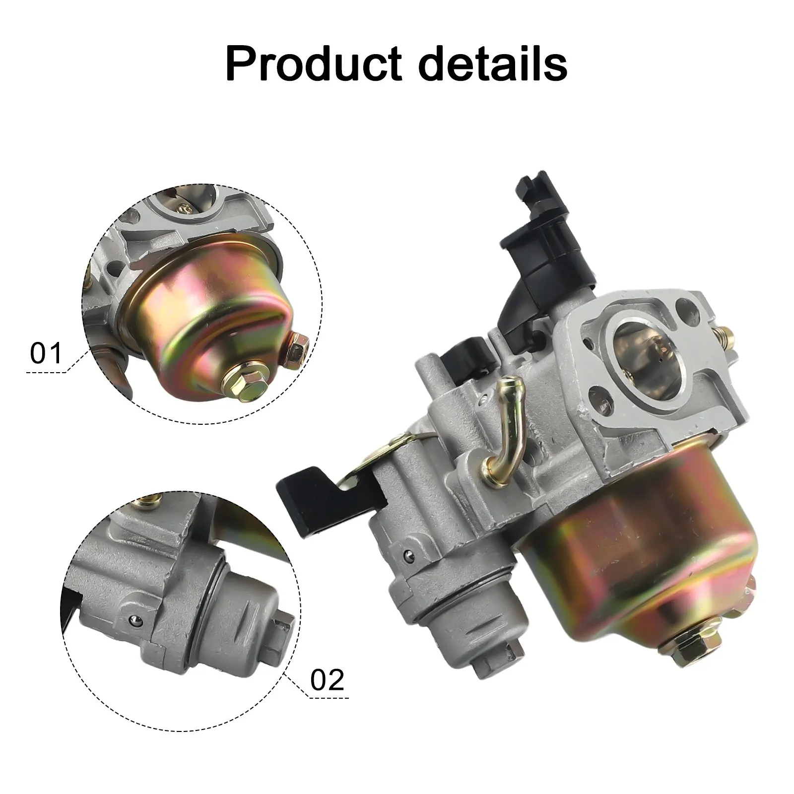 

Carburetor Kit For Loncin Gx160 Gx200 Gx200f Lc168 F-2 170020406 6.5hp 196cc High Quality Carburetor Gaskets Kit Garden Power