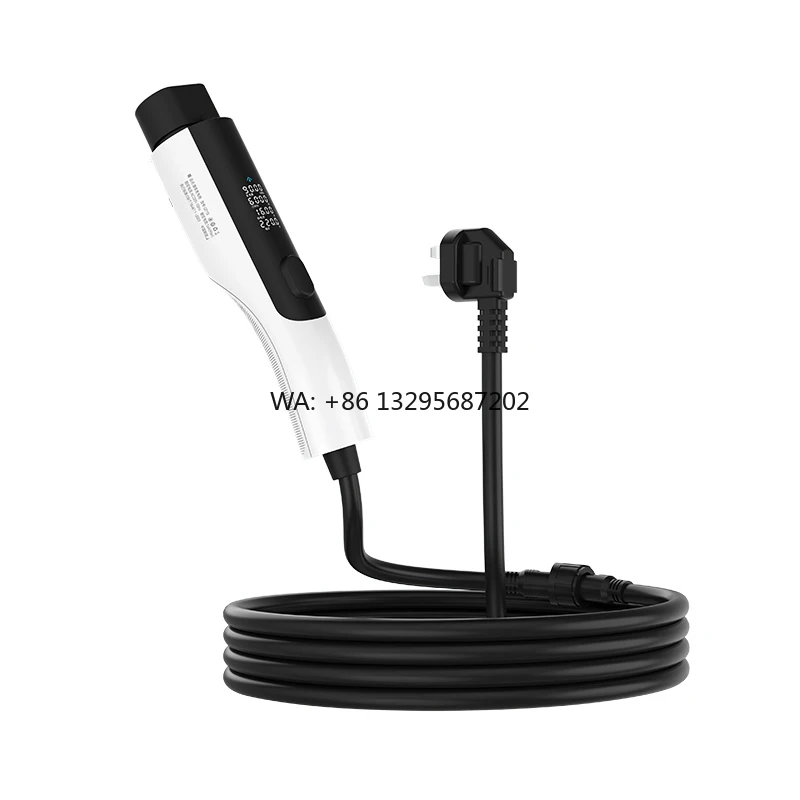 

New SUPERGENIE 7kW 16A 220V QD10 AC EV Portable Charging Stations Type 2 5M Cable IP55 Compatible with Electric Vehicles