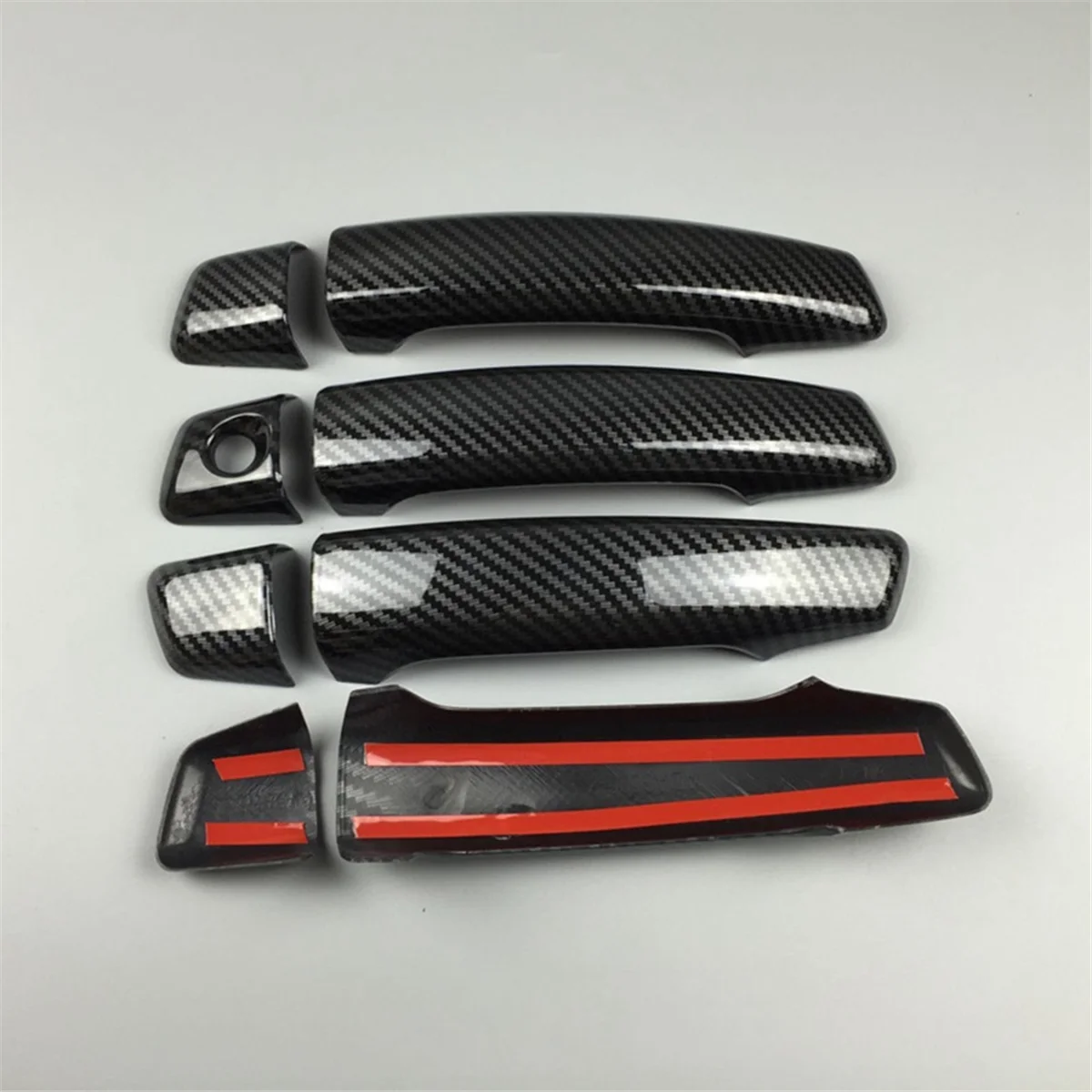 

JAS-Auto Accessories Carbon Fiber ABS Car Exterior Door Handle Door Cover Trim Decals for Audi A3 8V 2014-2018