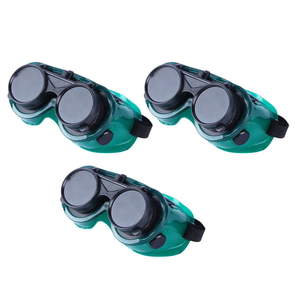 

3Pcs ABS Pc Welding Goggles with Auto-Darkening Lens Uv Ir Anti-Glare Protection for Electric Gas Argon Arc Welding Cutting