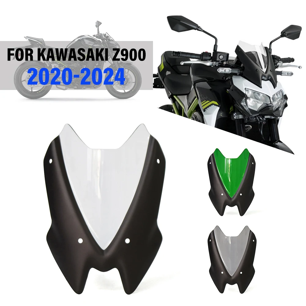 For Kawasaki Z900 2020 2021 2022 2023 2024 Motorcycle Windshield Air Wind Deflector Deflector Protector Bubble Windscreen ﻿