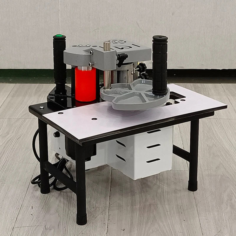 

220V Small Manual Edge Banding Machine Double Side Gluing Portable Edge Bander Woodworking Edge Banding Machine 1100W