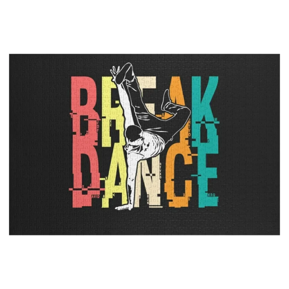 

Music Break dance street Jigsaw Puzzle Customized Picture Name Wooden Toy Personalized Toy Puzzle