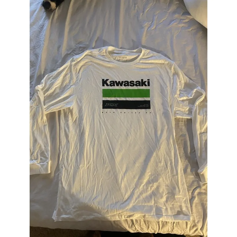 

Kawasaki Logo Racing Motorcycle Team Мужская спортивная весенне-осенняя сезонная популярная спортивная одежда на открытом воздухе