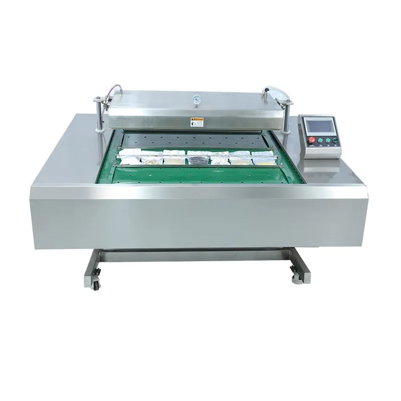 Commercial Electric Tea Fish Meat Sausage Cheese Stick Vacuum Packaging Machine Belt Type Fruit Meat Vacuum Packaging Machine