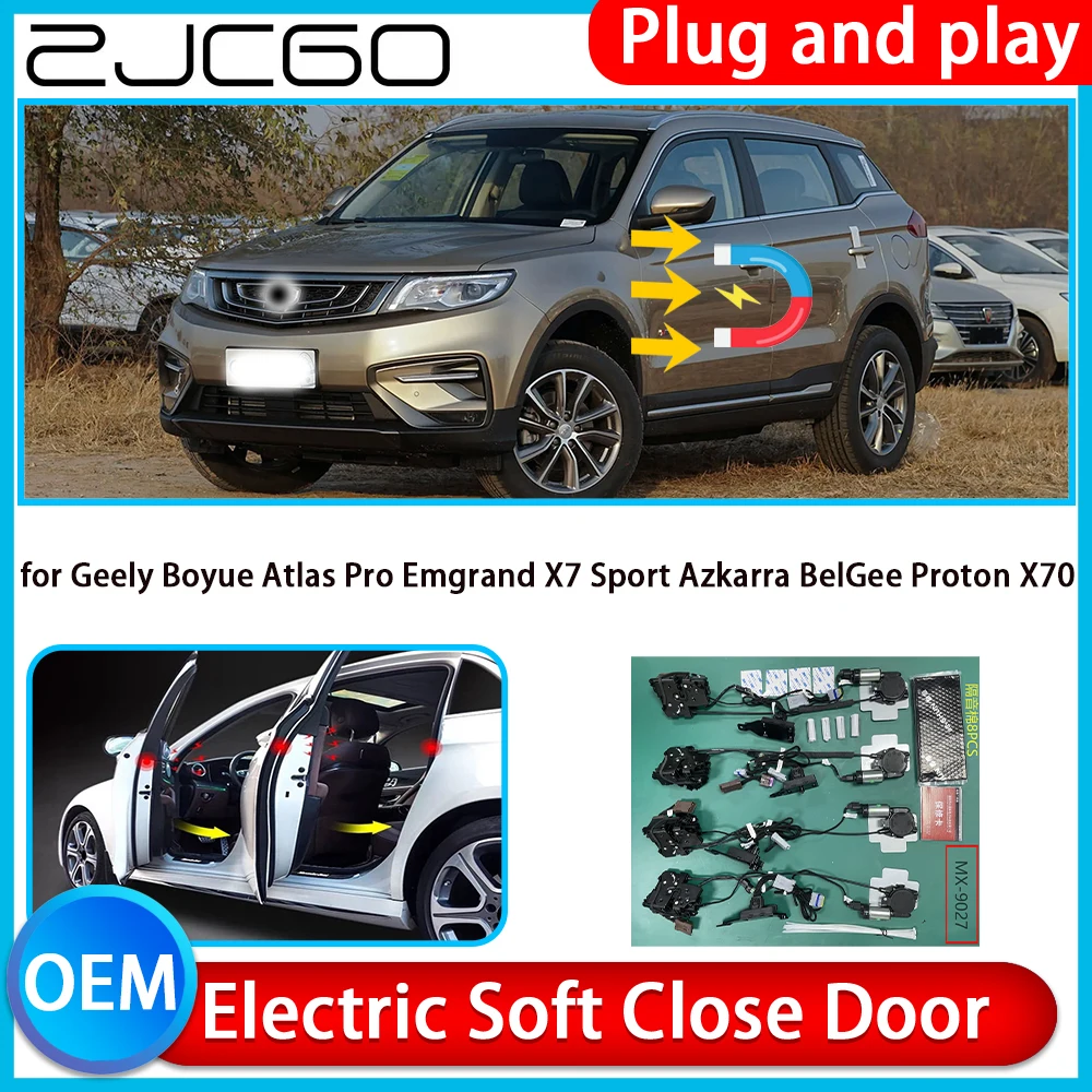 for Geely Boyue Atlas Pro Emgrand X7 Sport Azkarra BelGee Proton X70 Car Soft Close Kit Door Power Latch Door Catch Soft Closing