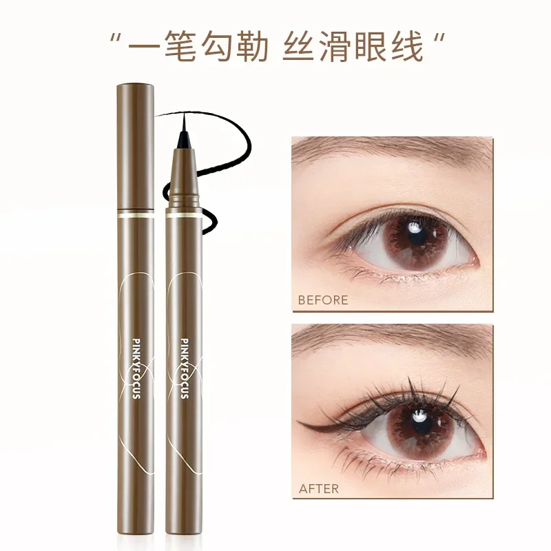 

Pudaier Quick-Drying Natural Shading Waterproof Rich Precise Liquid Eyeliner Makeup Long-Lasting Point Eyleliner Black Cosmetic