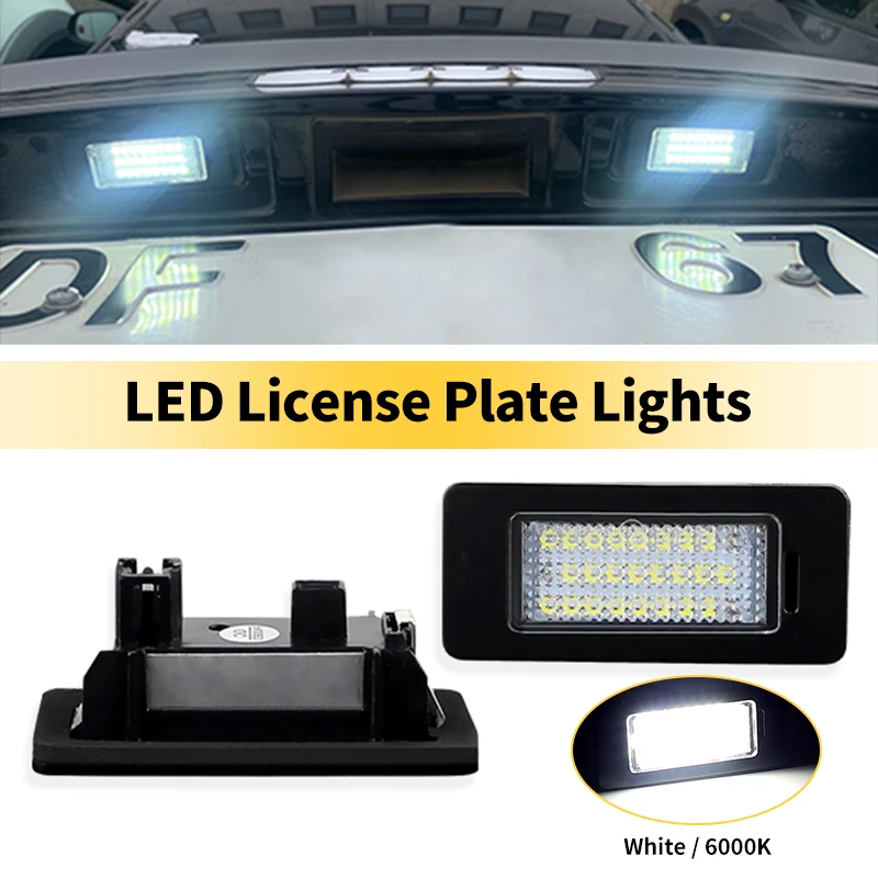 2×License Plate Light for Skoda Octavia 3rd Generation 5E/A7/Rapid/Octavia Facelift/Fabia MK3/Yeti 5L/Superb B6 LED Number Lamps
