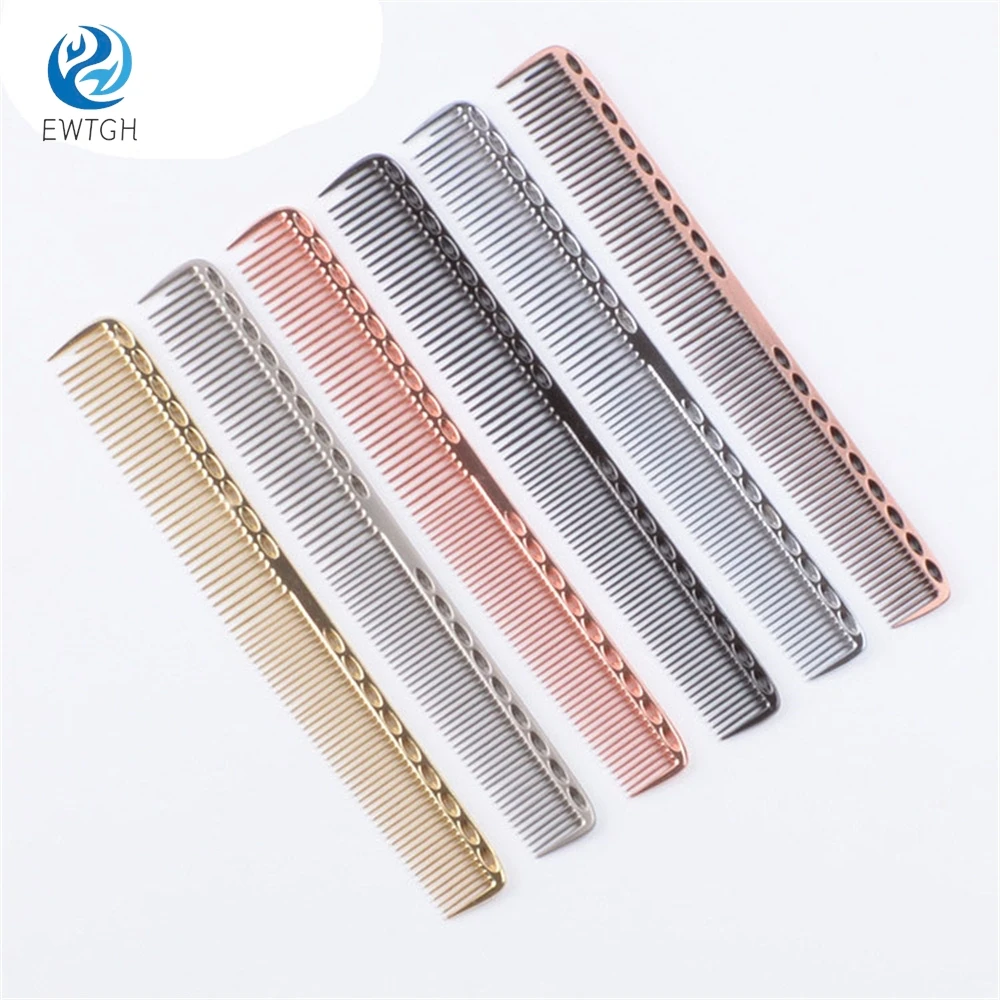 

Professional Electroplated Hair Combs Barber Hair Cutting Brush Anti-static Tangle Pro Salon Hairdressing Hair Care Styling Tool