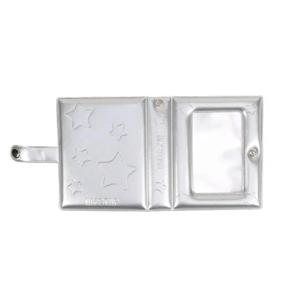 Mirror Star Style Photocard Holder Book 3 Inch 32 Pockets Mini Binder Star Chasing Photo Collection Album Photo Organizer