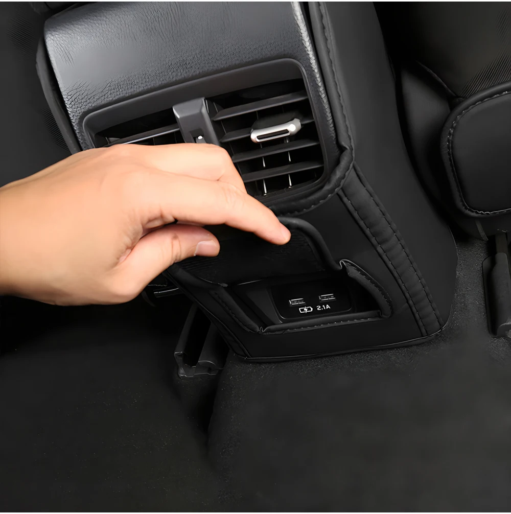 Für Toyota Corolla E210 2019 2020 2021 2022 2023 2024 2025 2026 Hybrid PU-Leder Sitzrückenabdeckung Anti-Kick-Matten Zubehör – Detail 5