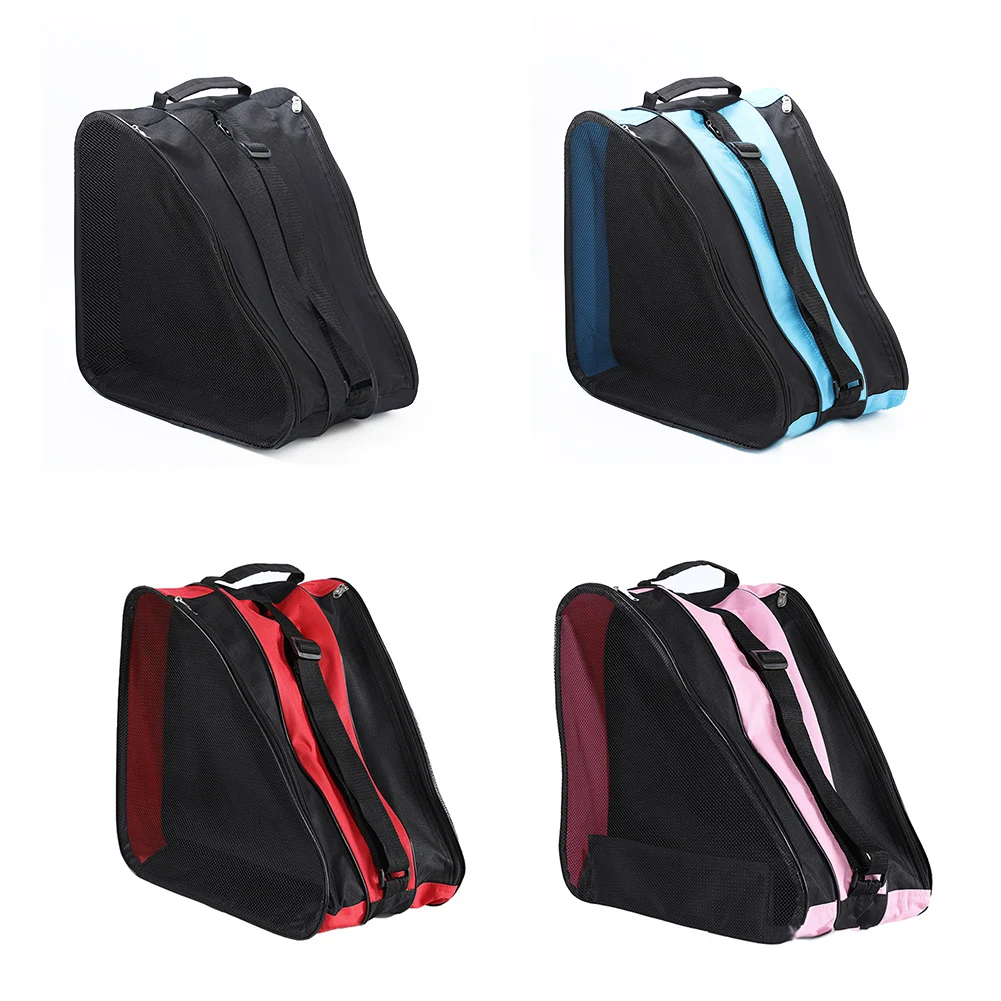 Three-Layer Inline Roller Skating Shoe Bag Ice Skates Carry Bag Storage Bags Skate Board Accessories Breathable Large Capacity