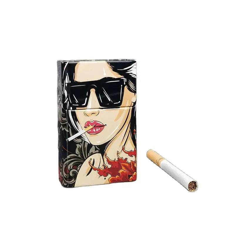 Personalized Creative Tin Box, Metal High-End Cigarette, Iron Cigarette Box, 20 Thick Cigarette Box