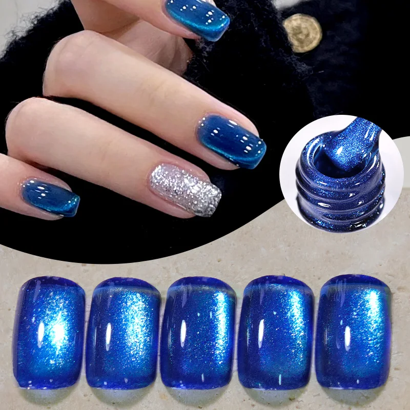 BORN PRETTY 10ml étoile couleur chat Gel magnétique vernis à ongles bleu rouge lumière paillettes Semi Permanent UV LED tremper vernis ongles