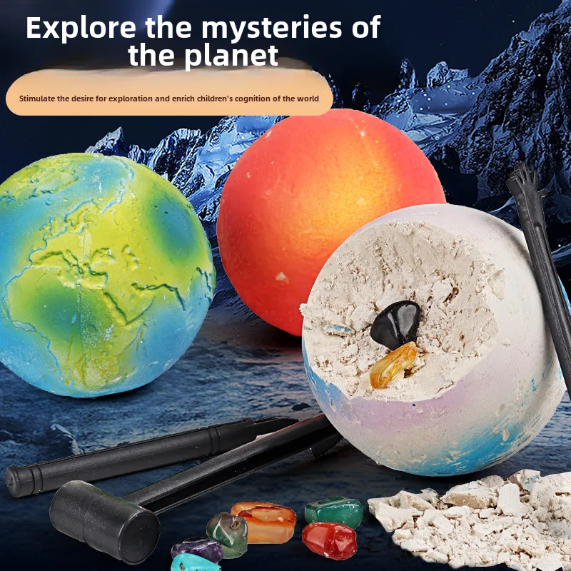 Children\'s Day Gift Planet Treasure Hunt Archaeological Blind Box Digging Gemstone Boy Toy Stall Wholesale