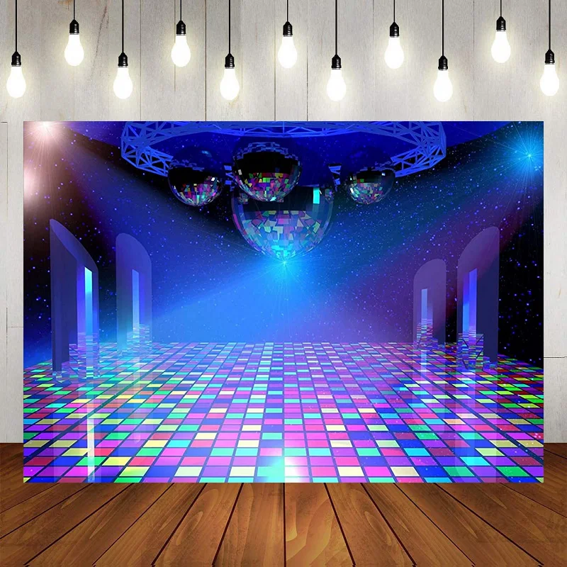 Luxury Stage Spotlight Backdrop Concert Live Banner Gloomy Night Scenic Photography Background Drama Music Show Decor Birthday