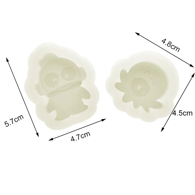 Handcraft Epoxy Resin Mold Cute Animal Shaped Keychain Mold Jewelry Tool Jewelry Accessories