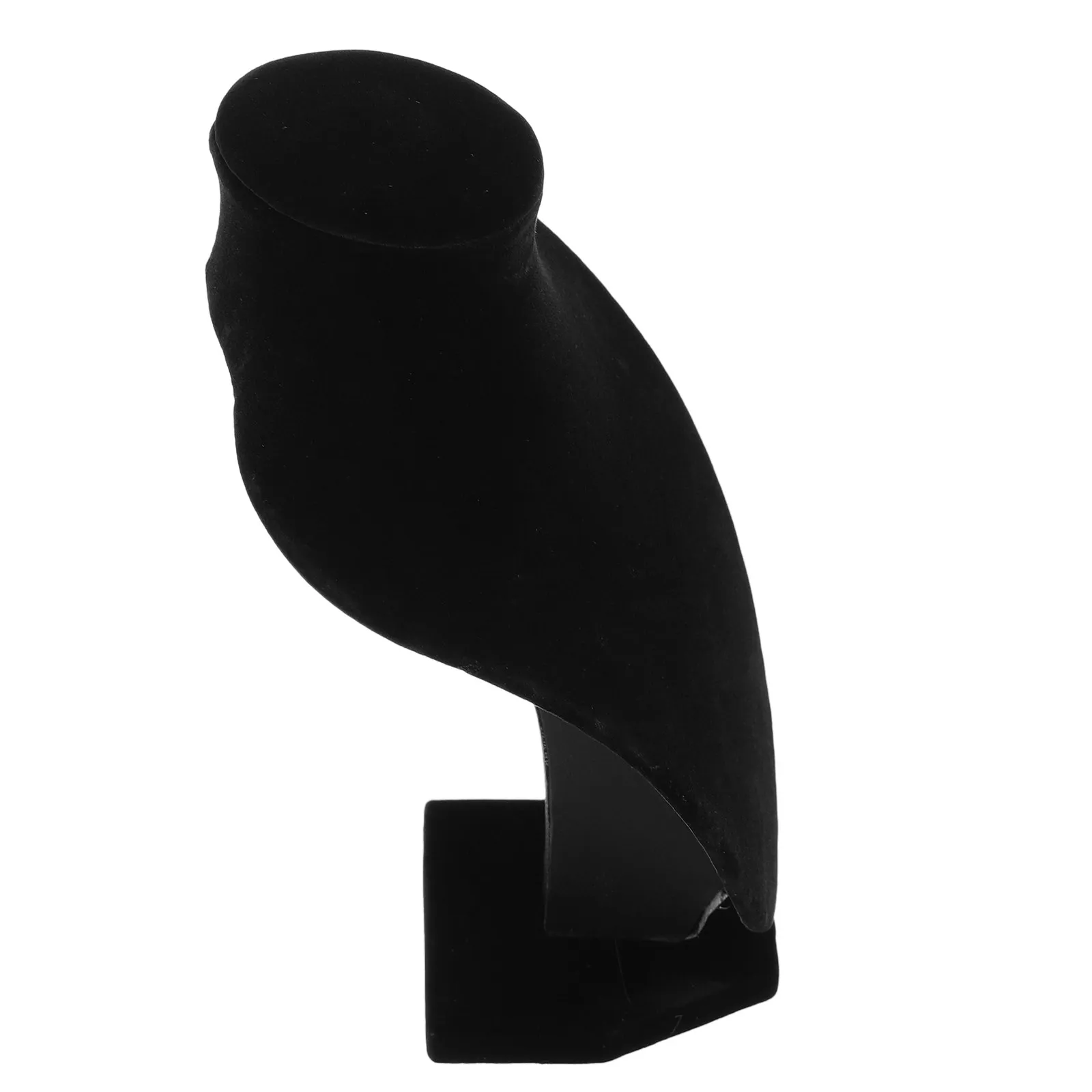 

Black Jewelry Display Stand Adjustable Neck Bust Holder Unique Head Design Necklace Display for Selling Retail Jewelry Mannequin
