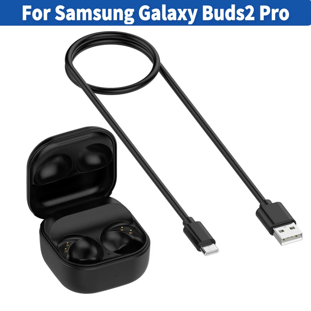 Earbuds Charging Case Replacement USB Charging Case with Charging Cable for Samsung Galaxy Buds2 Pro SM-R510 600mAh