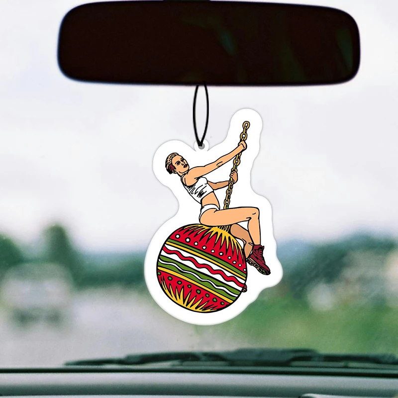 Car Air Freshener Hanging Paper Provides Long Lasting Scent for Auto or Home Wrecking Bauble Accessories Interior