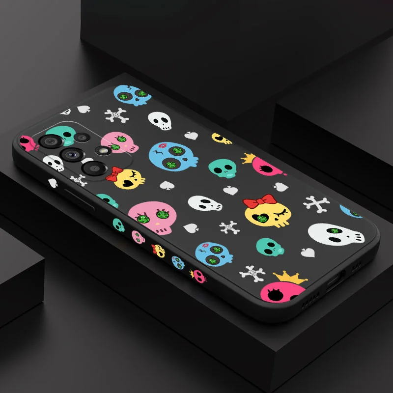 

Gem Skull Case For Samsung Galaxy A73 A53 A33 A23 A13 A03 A72 A52 A52S A32 A22 A12 A02 A02S A71 A51 A31 A21S 4G 5G Cover