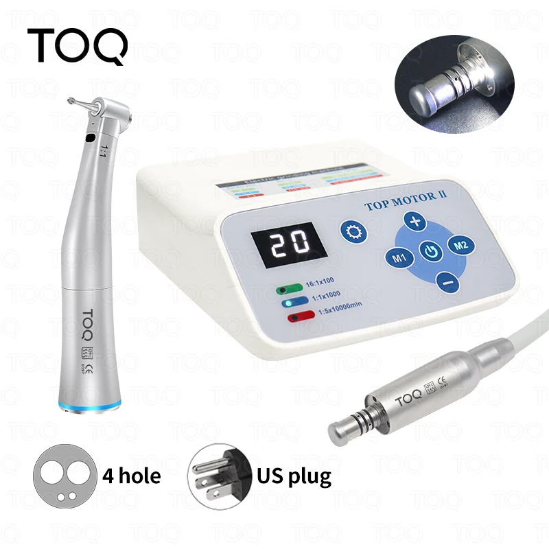 Dental Bürstenlosen Led Micro Motor Elektrische Maschine Set Interne Wasser Spray E-typ Contra Winkel Handstück Klinische Ausrüstung