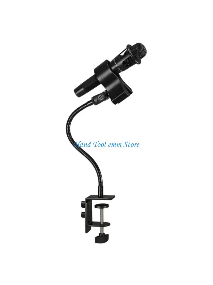 

H37F Broadcasting Microphone Stand Flexible Mic Stand 360 Degree Rotation Adjustable Microphone Holder Internal Adjustment