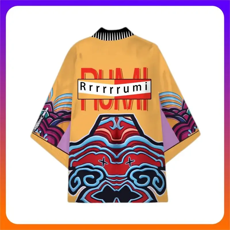 2025 Halloween Costume de Cosplay pour femmes, nouveau film Rumi Hunters, Halloween k-pop Rumi, motif Unique, Cardigan imprimé