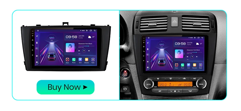Junsun drahtloses Carplay Android Auto Autoradio für Toyota Avensis T27 2013-2016 intelligente Systeme Stereo Multimedia Autoradio – Detail 2