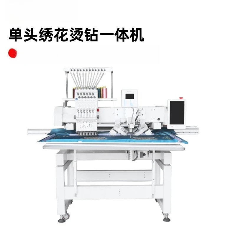 Computer automatic double disc embroidery point drilling machine clothing embroidery hot drilling machine