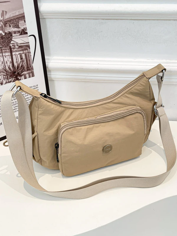 

New Large Waterproof Casual Canvas Crossbody Bag Multi-Layer kets Lightweight Travel Ox Cloth Single oulder Bag