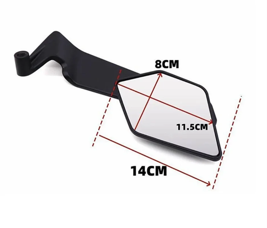 For YAMA@&HA MT-03 MT-07 MT-09 MT-10 Motorcycle Mirrors Stealth Winglets Mirror Kits Adjustable Mirrors Motorcycle Wing Mirrors - view 3