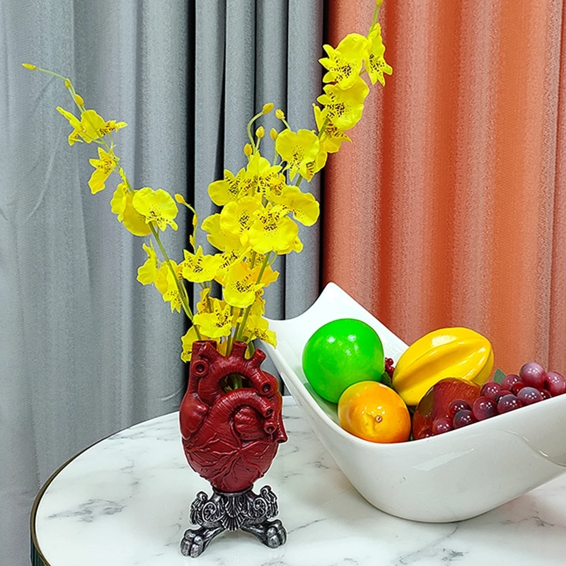 Heart Vessel Flower Pot Mold Vessel Silicone Mold Concrete Holloween Mold 37JB