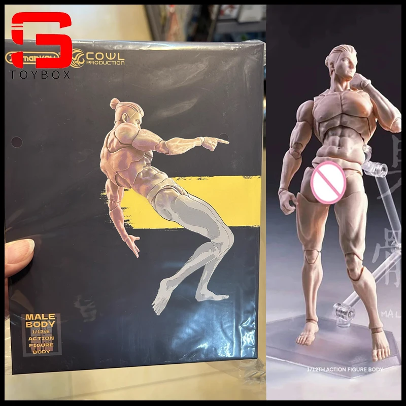 

Romankey X COWL масштаб 1/12, мужской супергибкий шарнирный корпус, 16,5 см, белый, желтый, черный, фигурка, шарнирное тело с мышцами