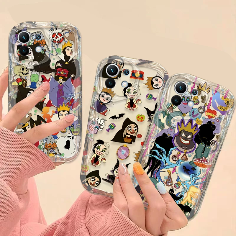 Disney Evil Queen Villain Case For Xiaomi 14T 13T 12T 13 12 11 11i Lite 5G 10T POCO X5 X6 Pro X3 NFC X4 GT F3 F4 F5 F6 M6 M5S