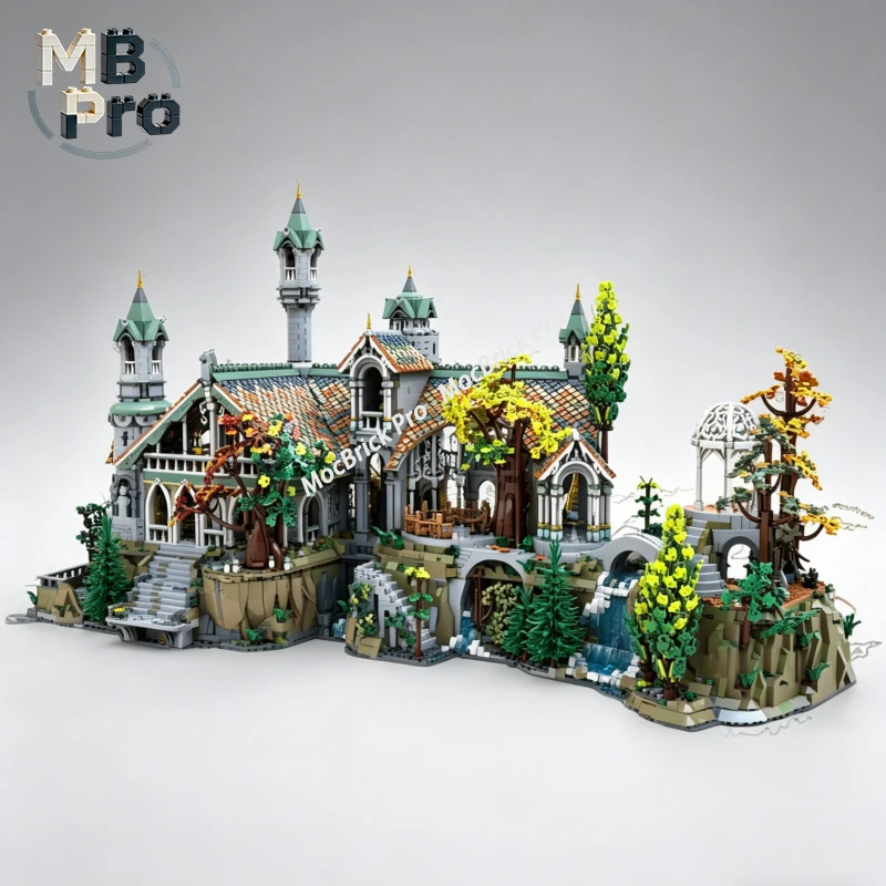 

Набор для расширения улицы с замком MOC Building Bricks, модульные блоки CastleTechnology для средневекового замка