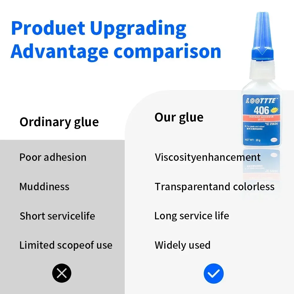 20 مللي غراء فوري فائق عالمي غراء فائق مايتي مايتي غراء فوري متعدد الوظائف أداة إصلاح أجزاء مطاطية معدنية للدراجات النارية