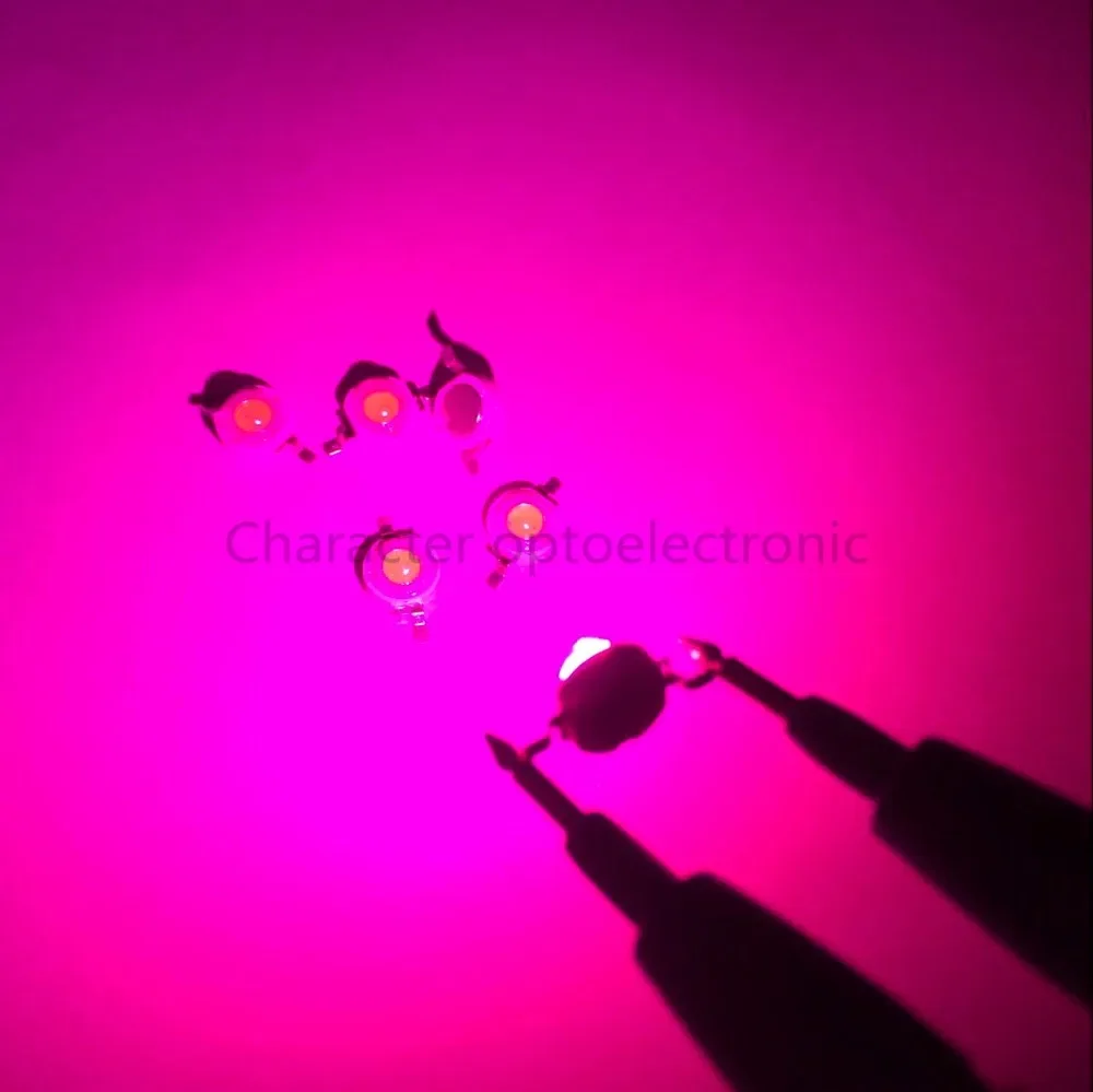 100pcs/Lot 1w 3w 5w Full Spectrum Led Grow Light Chip , Best Bridgelux Led Grow Chip For Indoor Plant Grow NO PCB