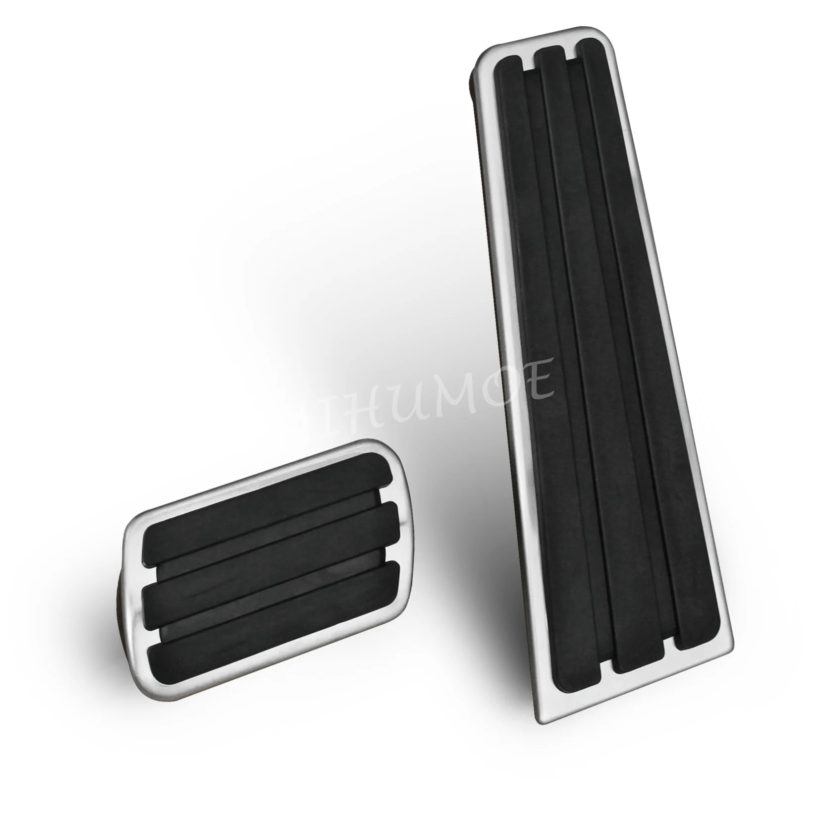 

For Porsche Panamera Taycan 718 Boxster Cayman Spyder Stainless Steel Brake Gas Accelerator Pedal Pad Cover Kit