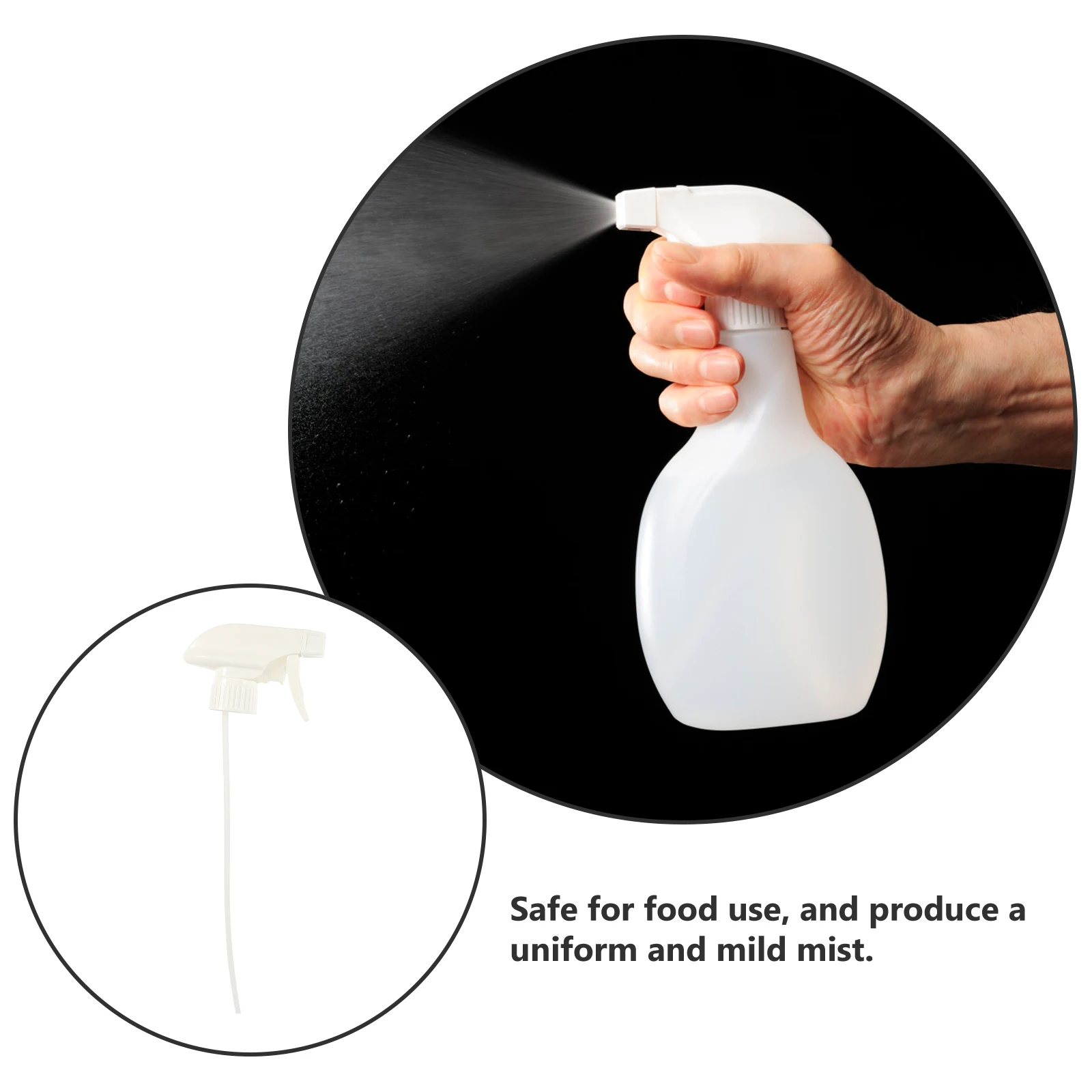 

12 Pcs Black 28-410 Spray Bottle Nozzles Durable PP Cleaning Sprayers Uniform Mist Water Plant Perfumes Reusable Eco