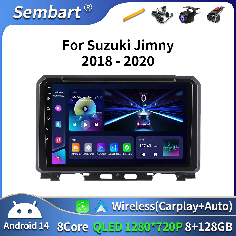 

Android 16 For Suzuki Jimny 2018 2019 2020 Car Radio Multimedia Stereo Video Player GPS Navigation Carplay Auto DSP RDS 2Din DVD