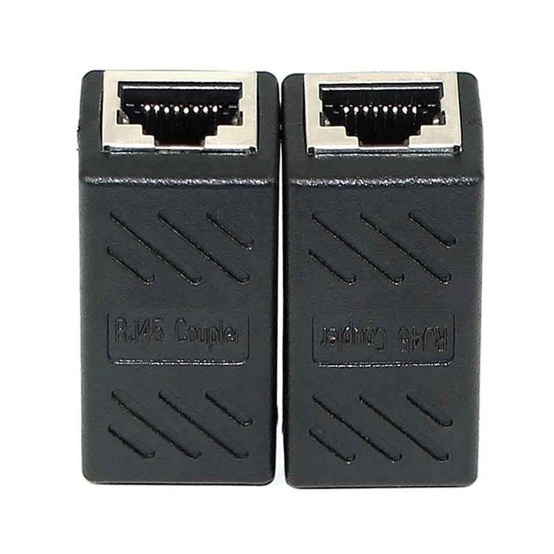 Network Cable Connector RJ45 Network Straight-Through Head Computer Broadband Network Cable Extension Connector Double-pass Head