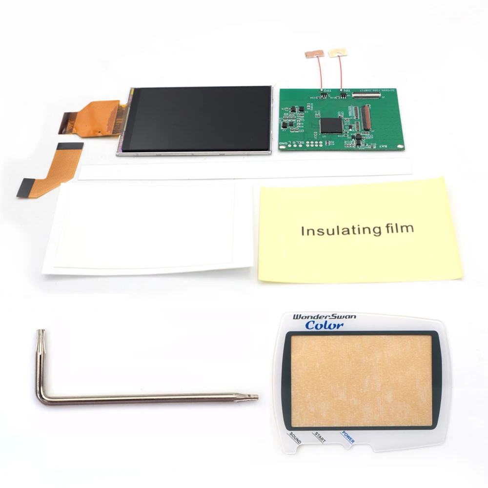 Hightlight Độ Sáng Đèn Nền IPS LCD Màn Hình Bộ Bandai Hệ WonderSwan Color Cho WSC Tay Cầm Chơi Game
