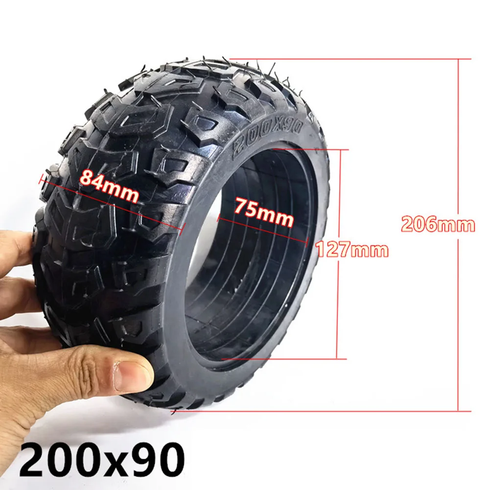 

1pc Solid Tire 8 Inch 200x90 Tubeless Solid Tyre Rubber Tires Replacement For Electric Scooters Karting Pocket Bikes Accessories