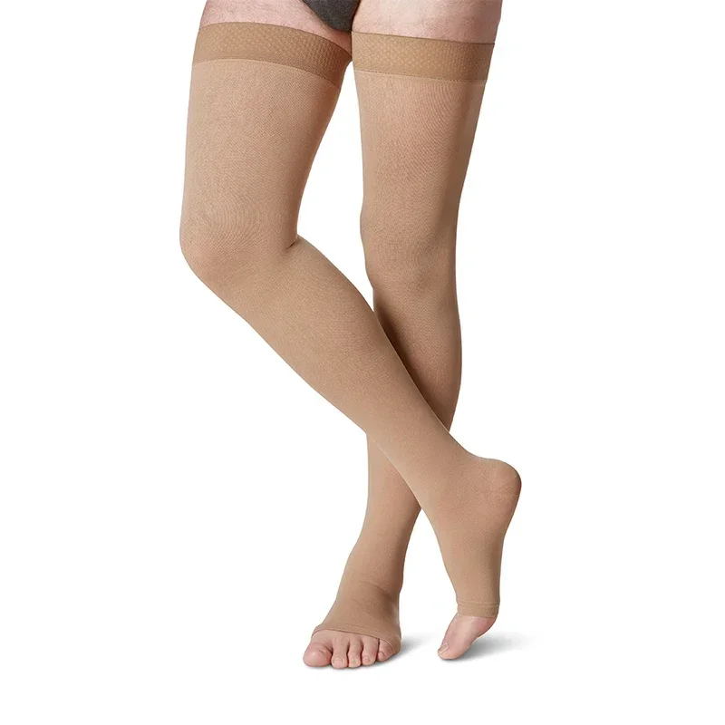 

40-50 MmHg Thigh High Compression Socks Men -Best Medical Nursing Hiking Varicose Travel Flight Socks-Running