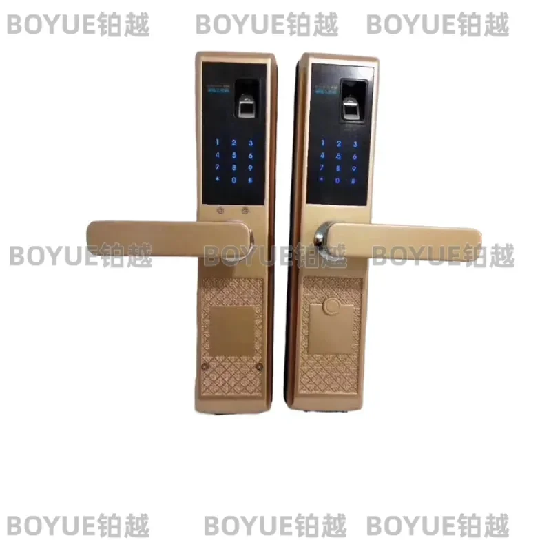Smart Fingerprint Door Lock Double Sided Biometric Entry System With Card Swipe And Password Keypad Keyless Security For Home