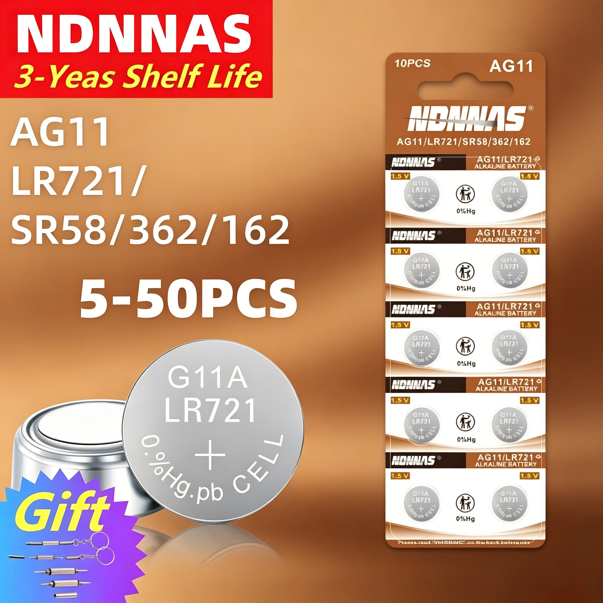 

10-50pcs AG11 SR721SW Battery Button Coin Cell 362 1.55V Batteries for Watch Toys Remote