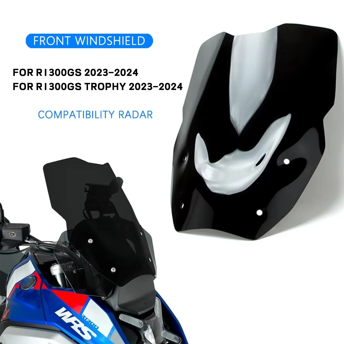 For BMW R 1300 GS Motorcycle New Windshield R1300 GS Modified Windshield Accessories 1300GS GS1300 2023 2024- R1300GS Windshield
