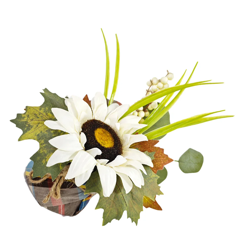 

Artificial Fall Flower Bouquet Lifelike Autumn Decoration For Thanksgiving Halloween Home Wedding Centerpiece Decorative